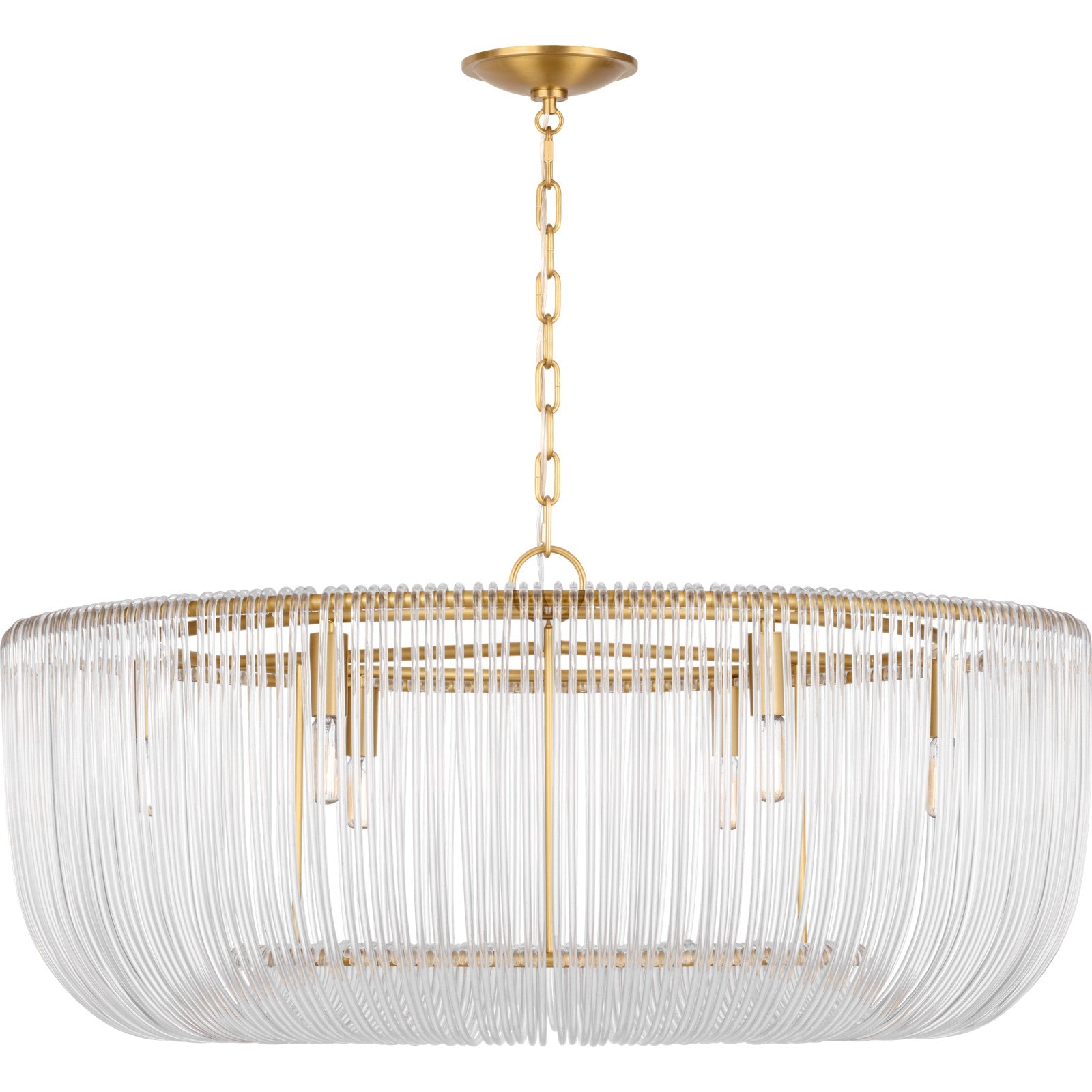 Pierce Large Pendant Burnished Brass - Visual Comfort Ceiling Lights