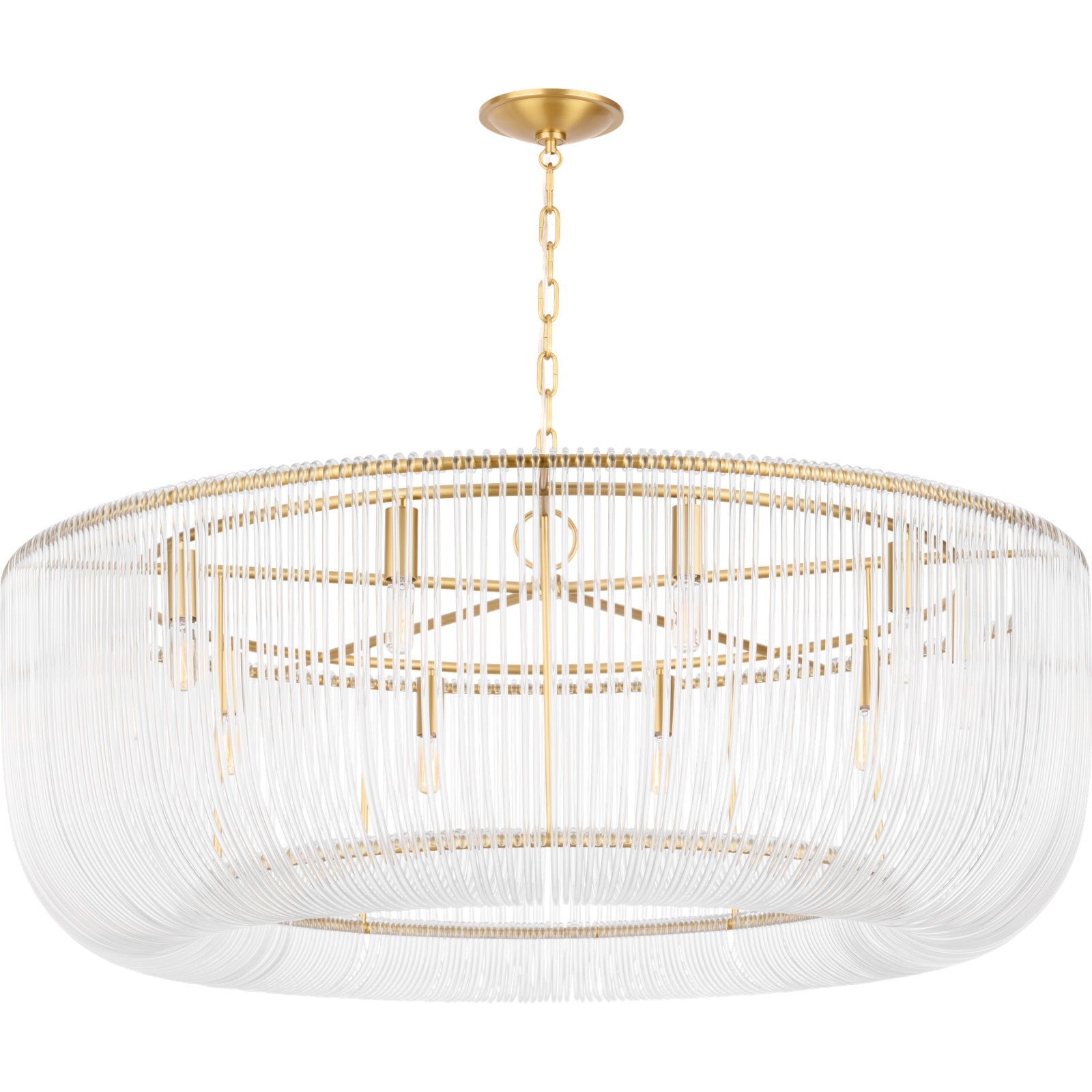 Pierce Extra Large Pendant Burnished Brass - Visual Comfort Ceiling Lights