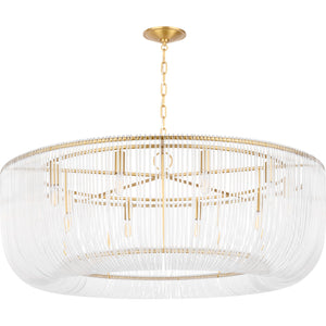 Pierce Extra Large Pendant Burnished Brass - Visual Comfort Ceiling Lights