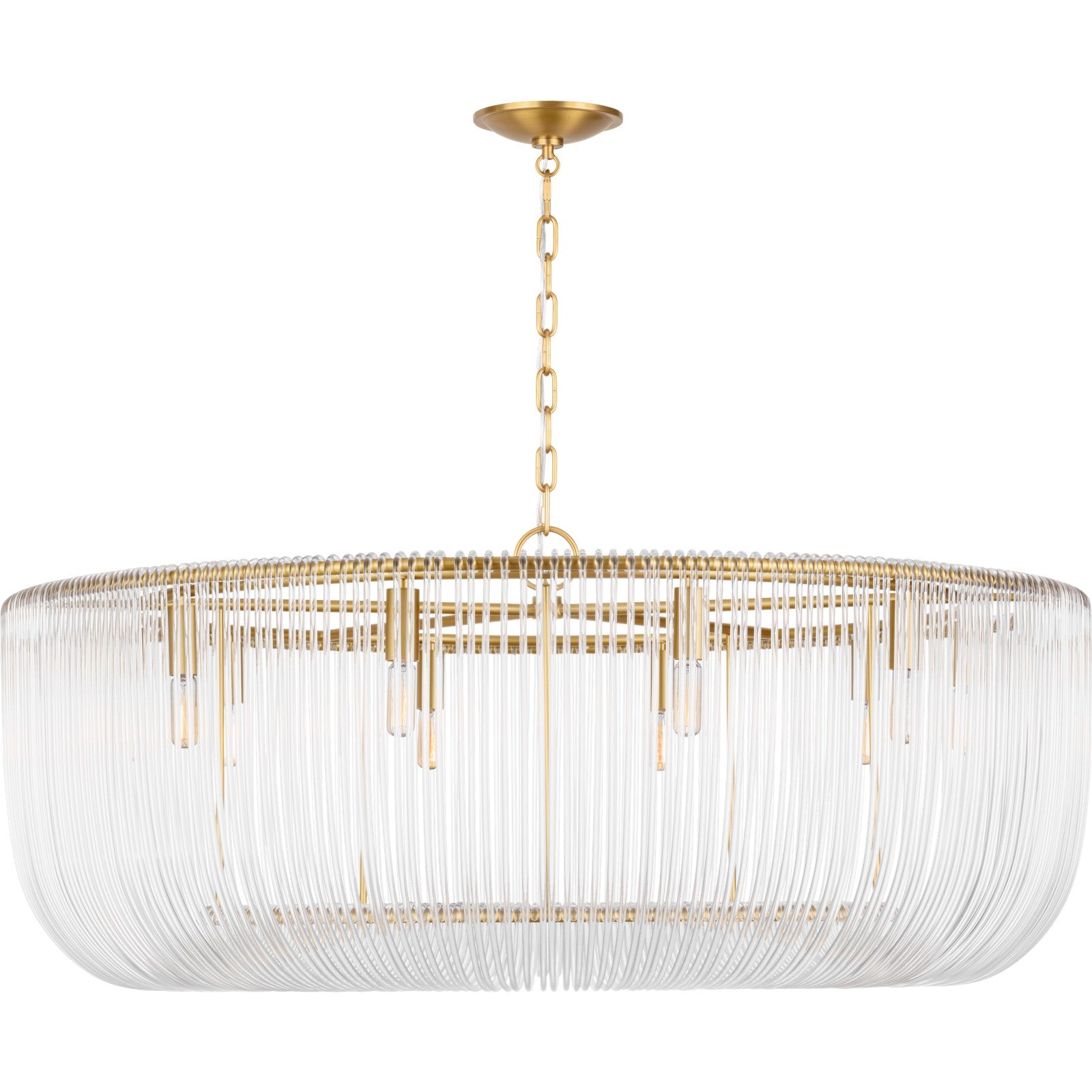 Pierce Extra Large Pendant Burnished Brass - Visual Comfort Ceiling Lights