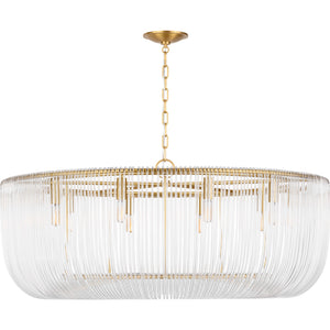 Pierce Extra Large Pendant Burnished Brass - Visual Comfort Ceiling Lights