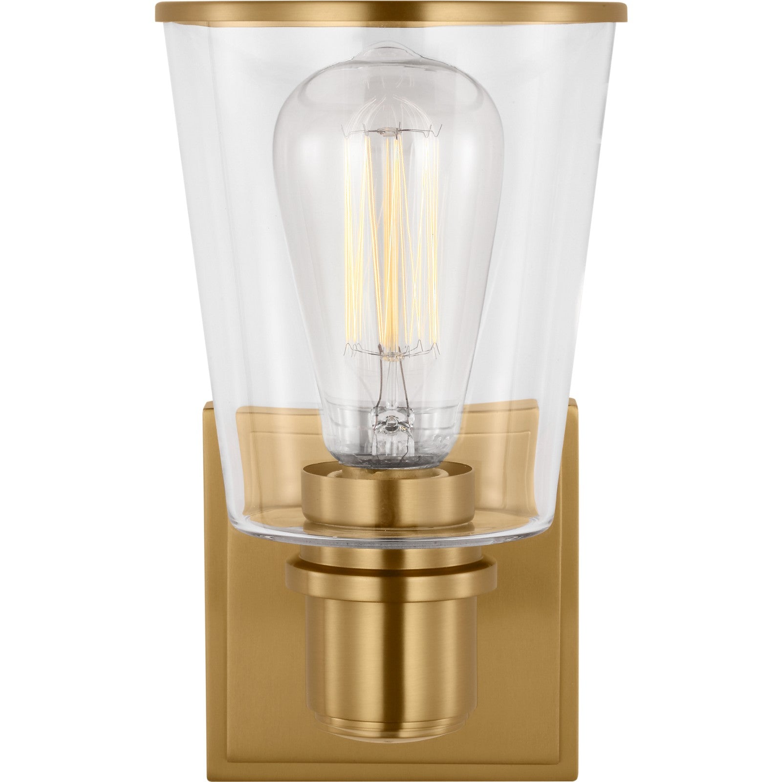 Alessa Sconce Burnished Brass - Visual Comfort Wall Lights