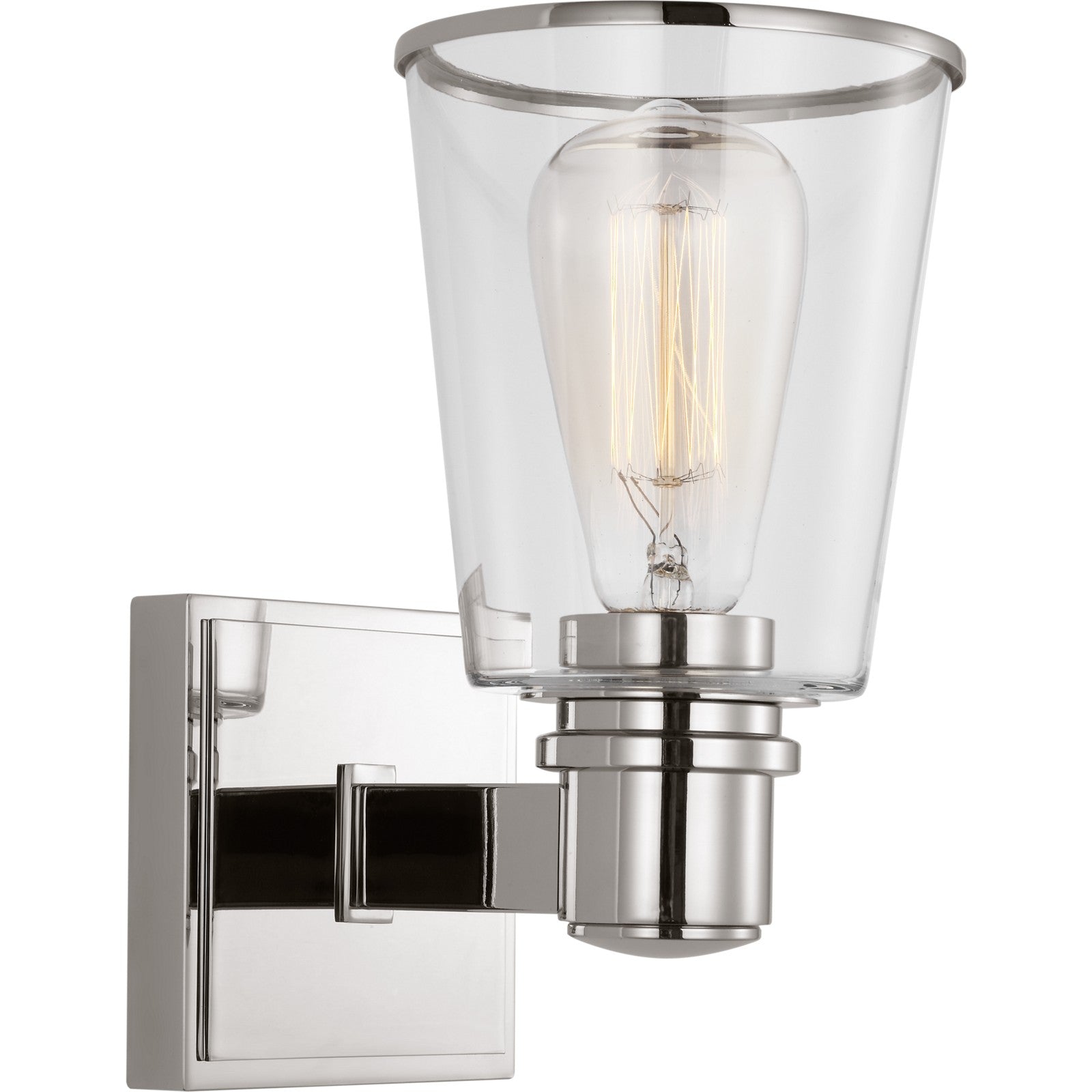 Alessa Sconce Burnished Brass - Visual Comfort Wall Lights