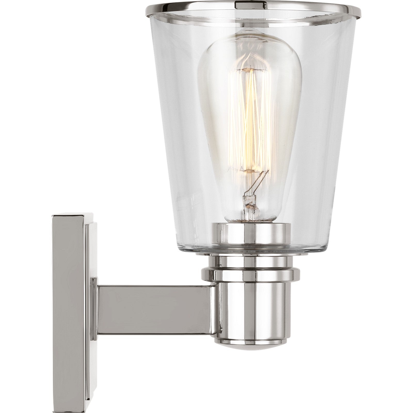 Alessa Sconce Burnished Brass - Visual Comfort Wall Lights