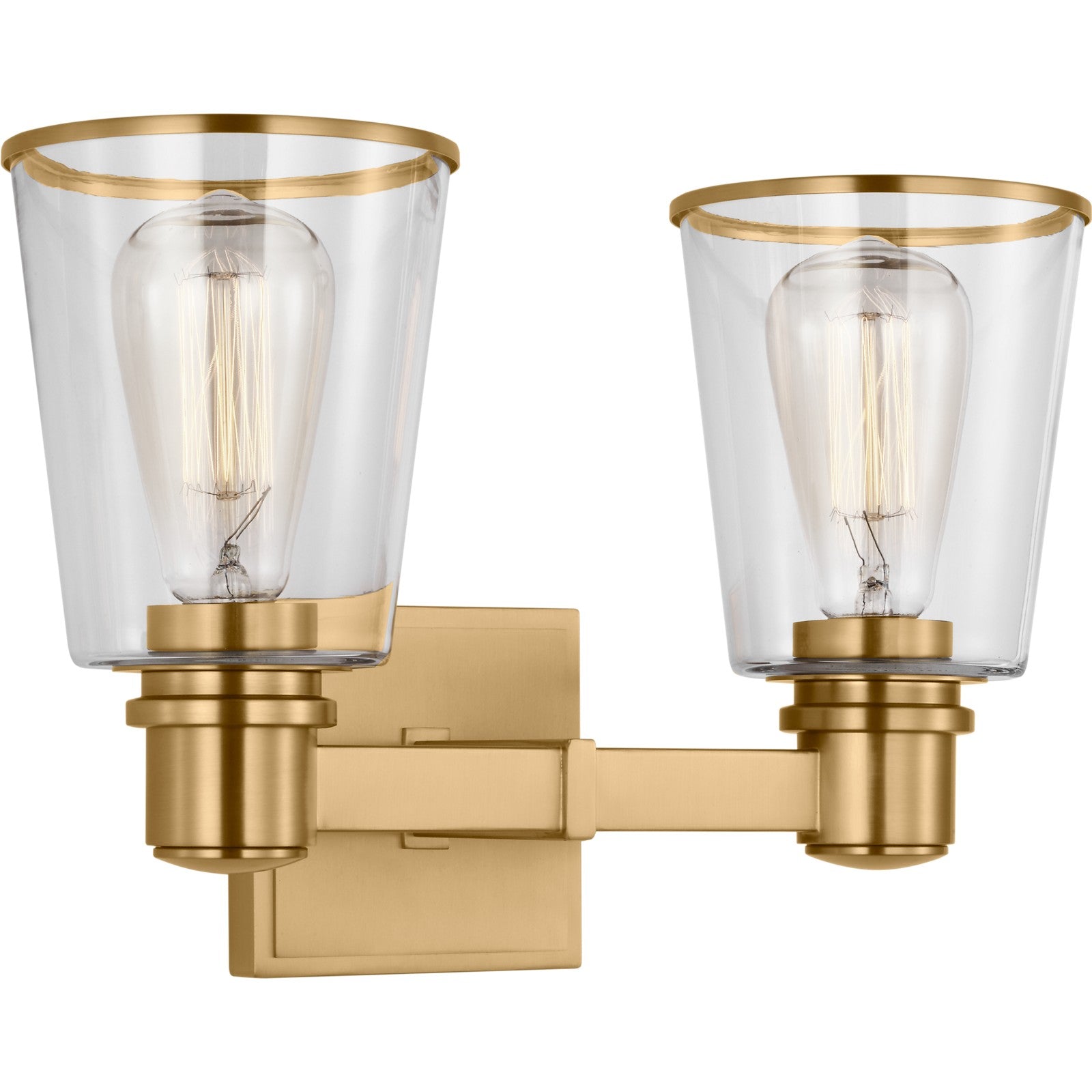 Alessa 2 - Light Vanity Burnished Brass - Visual Comfort Wall Lights