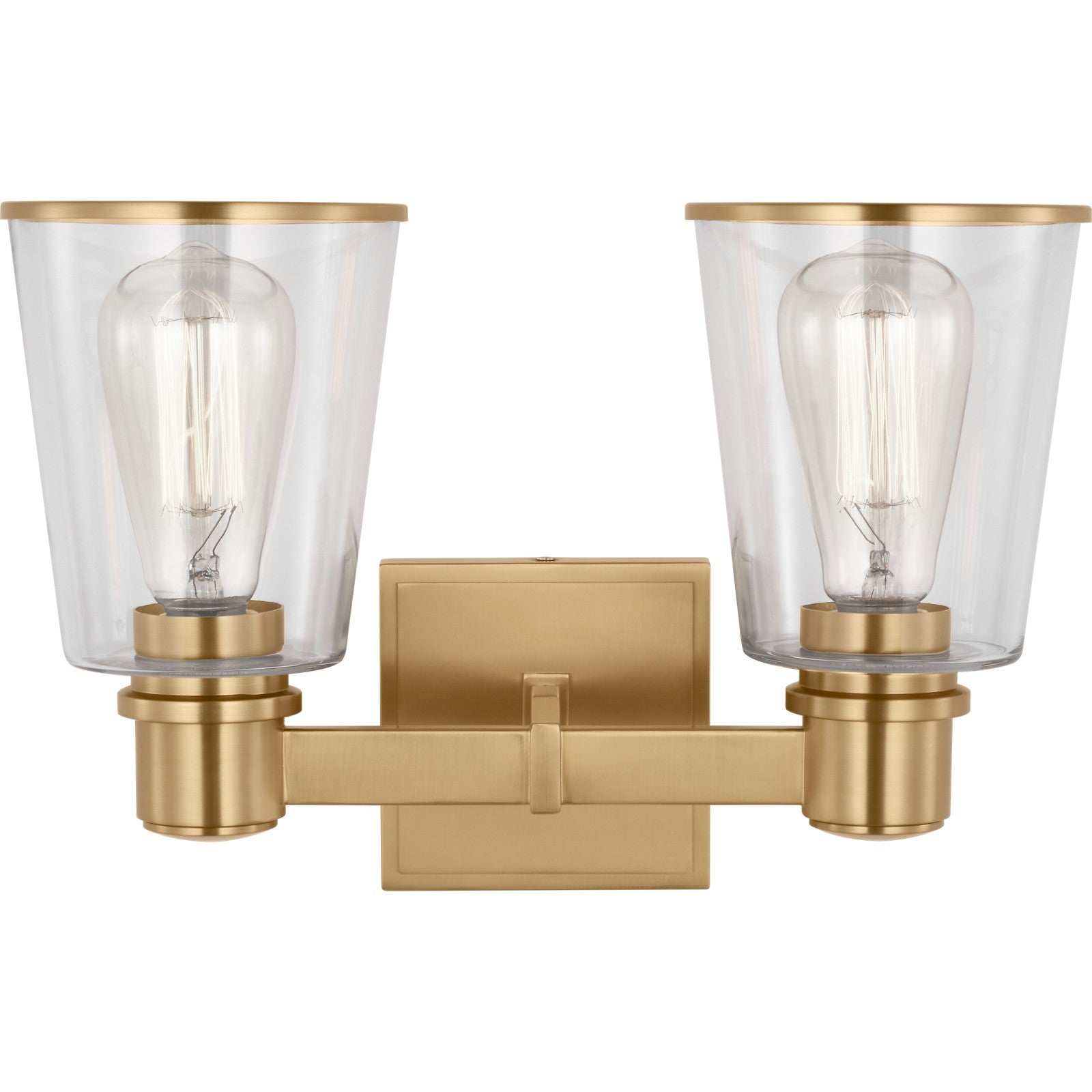 Alessa 2 - Light Vanity Burnished Brass - Visual Comfort Wall Lights