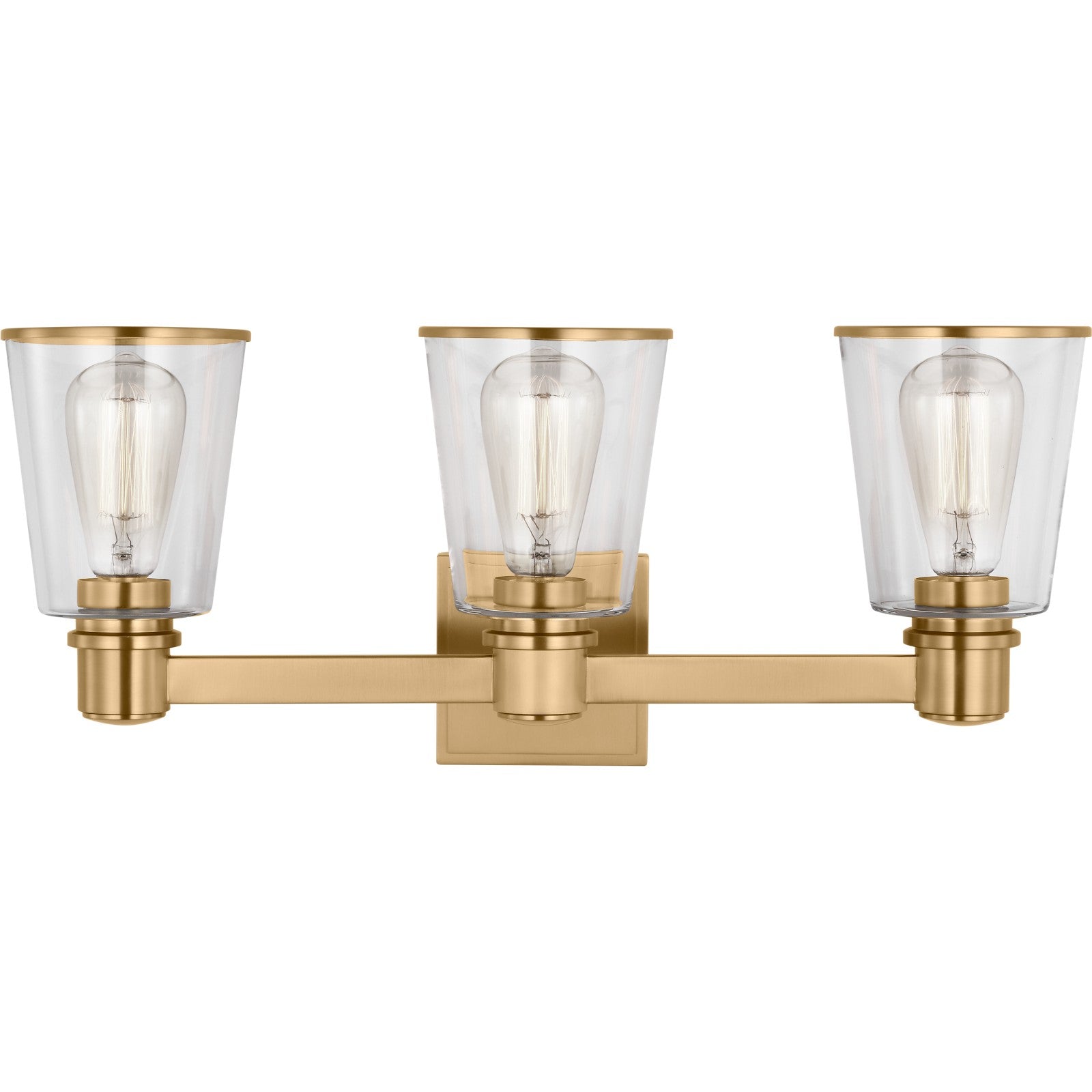 Alessa 3 - Light Vanity Burnished Brass - Visual Comfort Wall Lights