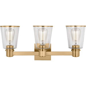 Alessa 3 - Light Vanity Burnished Brass - Visual Comfort Wall Lights