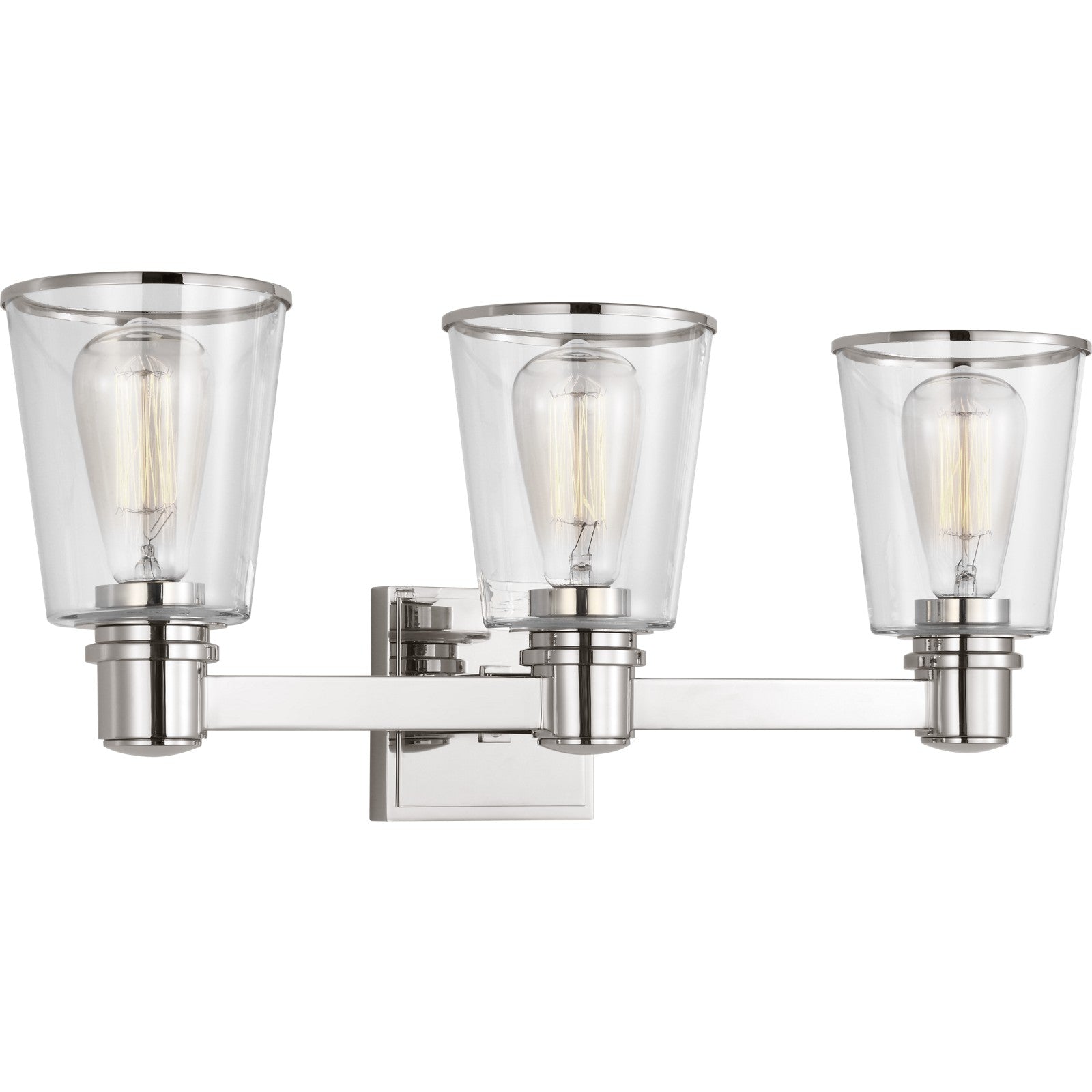 Alessa 3 - Light Vanity Burnished Brass - Visual Comfort Wall Lights