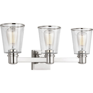 Alessa 3 - Light Vanity Burnished Brass - Visual Comfort Wall Lights