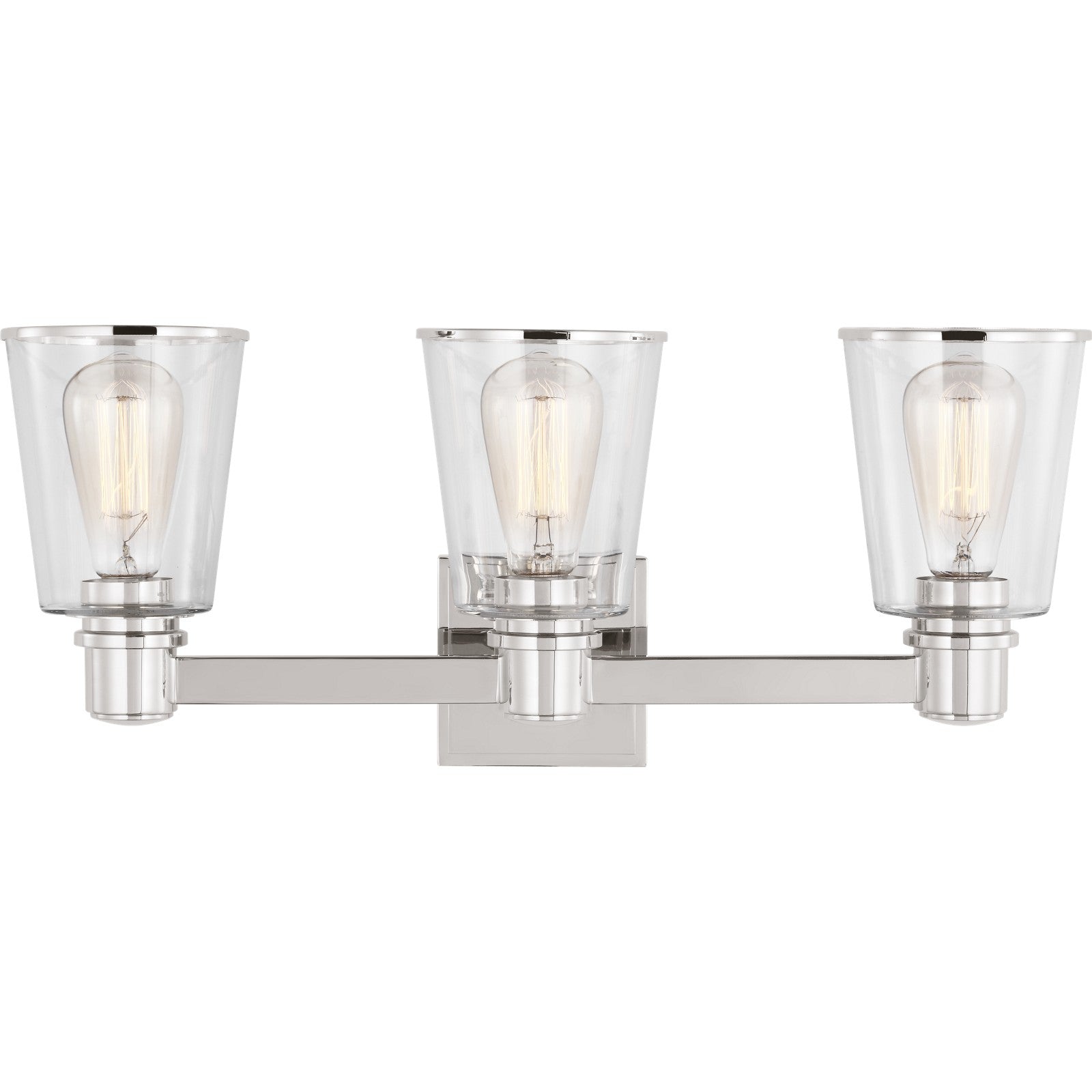 Alessa 3 - Light Vanity Burnished Brass - Visual Comfort Wall Lights