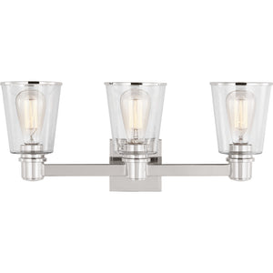 Alessa 3 - Light Vanity Burnished Brass - Visual Comfort Wall Lights