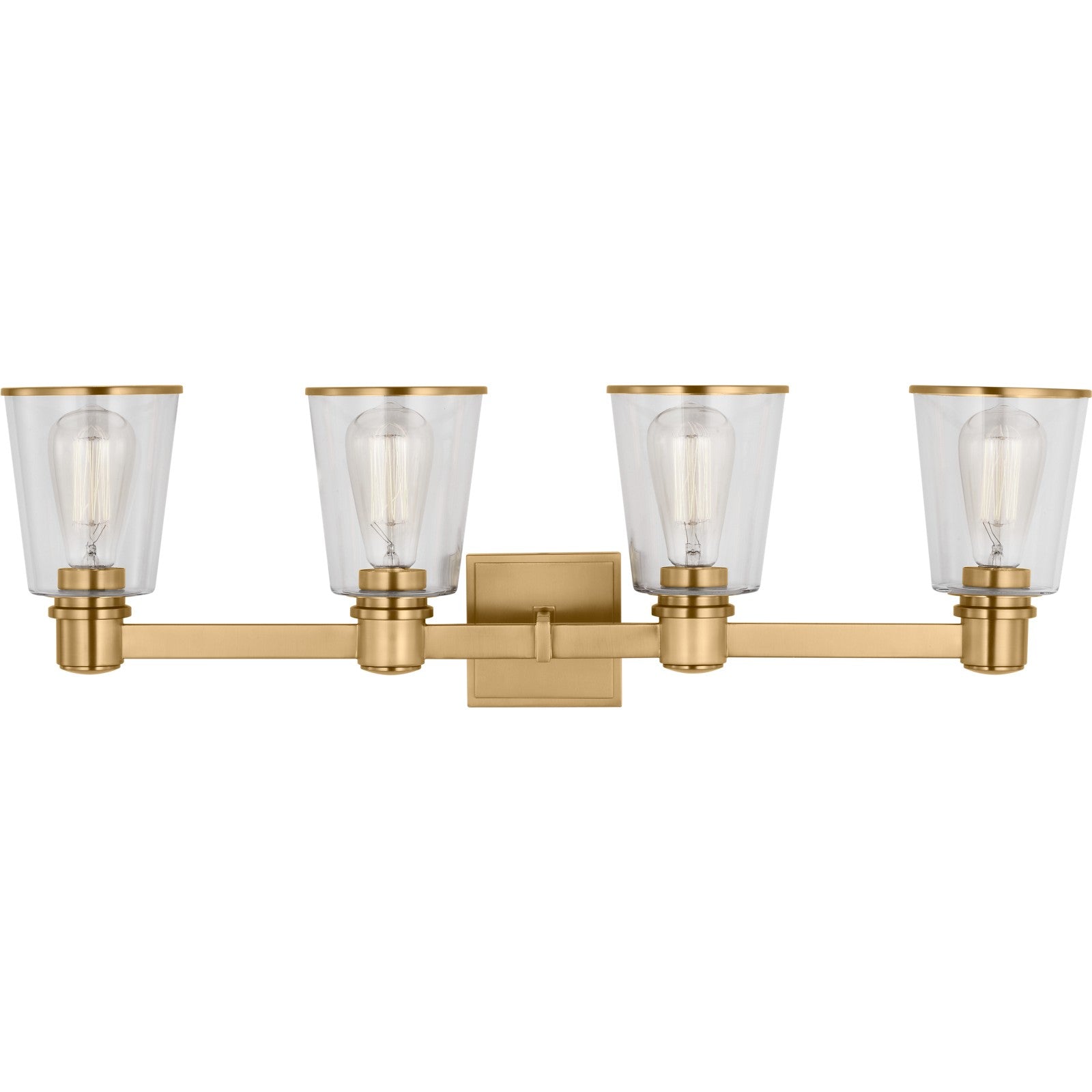 Alessa 4 - Light Vanity Burnished Brass - Visual Comfort Wall Lights