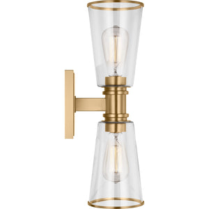 Alessa 2 - Light Linear Vanity Burnished Brass - Visual Comfort Wall Lights