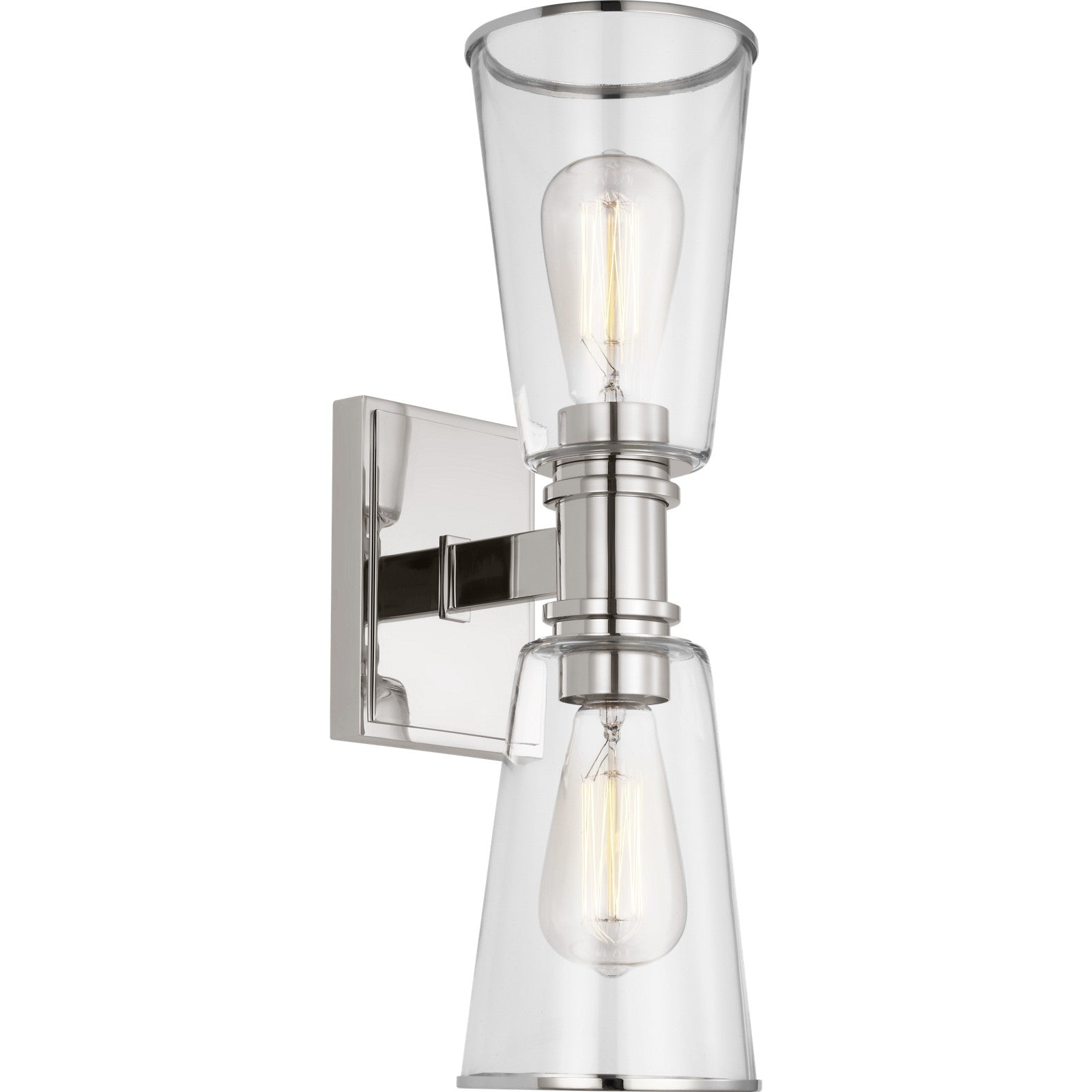 Alessa 2 - Light Linear Vanity Burnished Brass - Visual Comfort Wall Lights