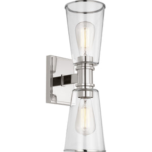 Alessa 2 - Light Linear Vanity Burnished Brass - Visual Comfort Wall Lights