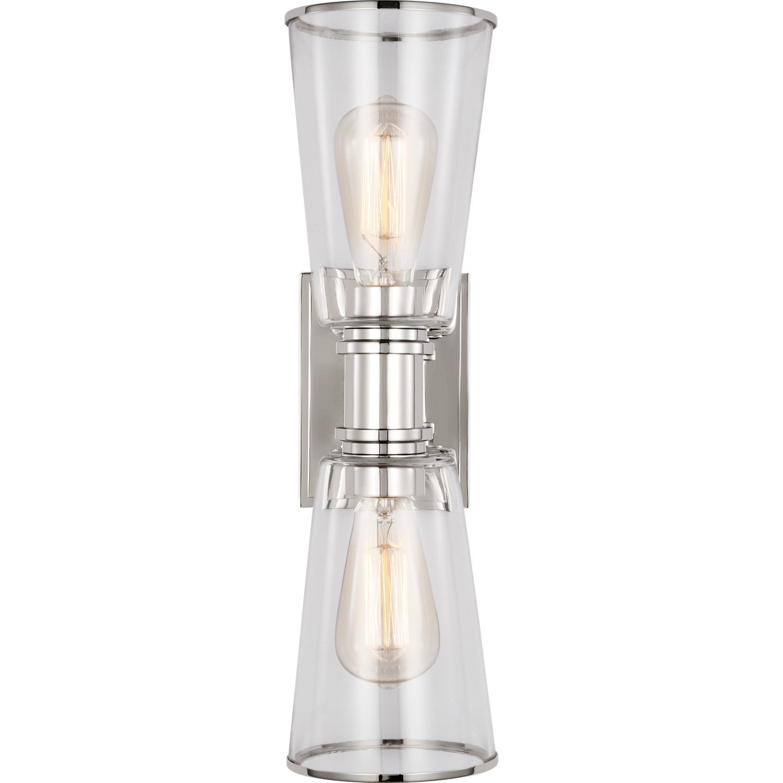 Alessa 2 - Light Linear Vanity Burnished Brass - Visual Comfort Wall Lights