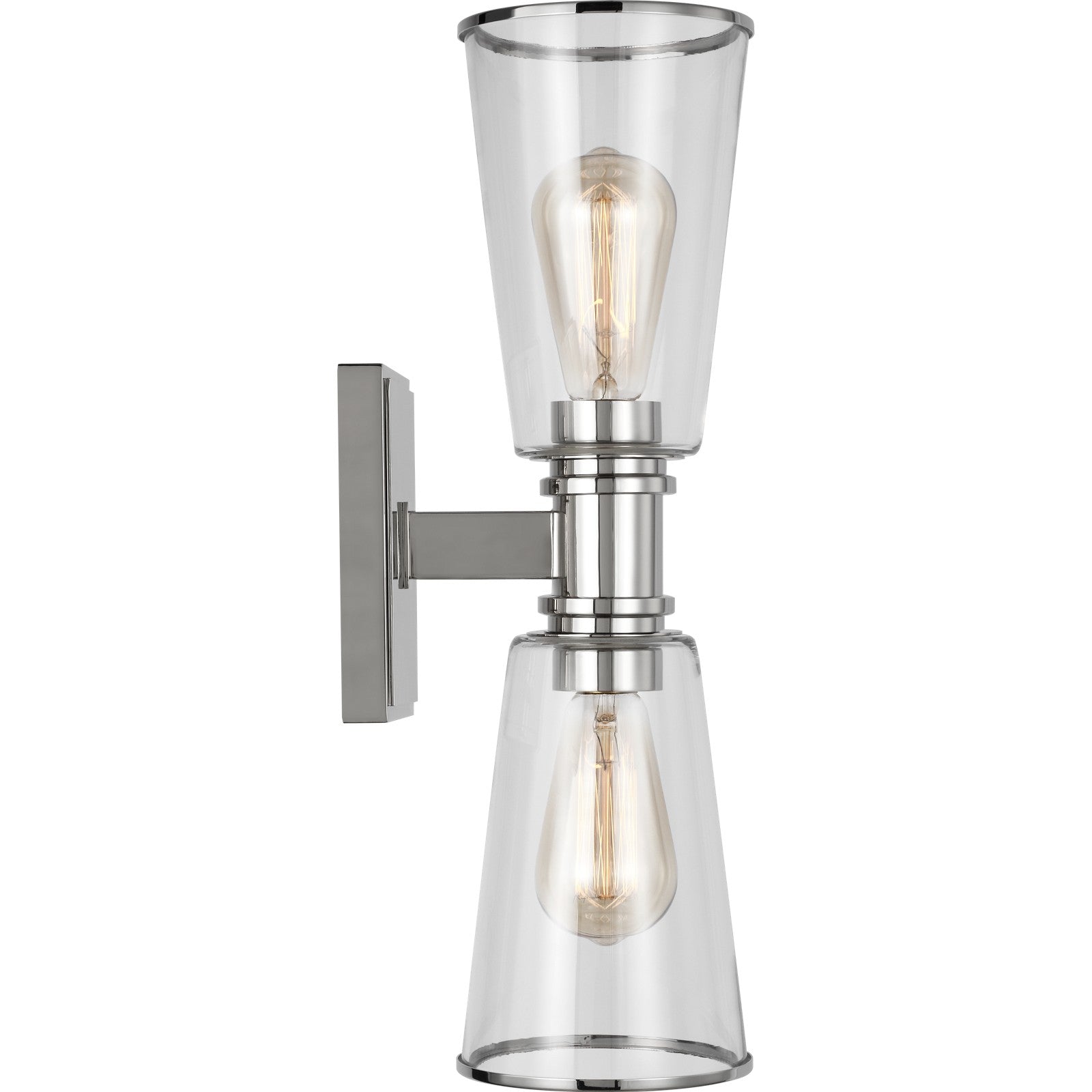 Alessa 2 - Light Linear Vanity Burnished Brass - Visual Comfort Wall Lights