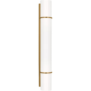 Amelie Medium Vanity Burnished Brass Bulbs Inc - Visual Comfort Wall Lights