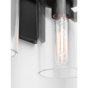 Garrett 3 - Light Vanity in Polished Nickel - Visual Comfort Wall Lights