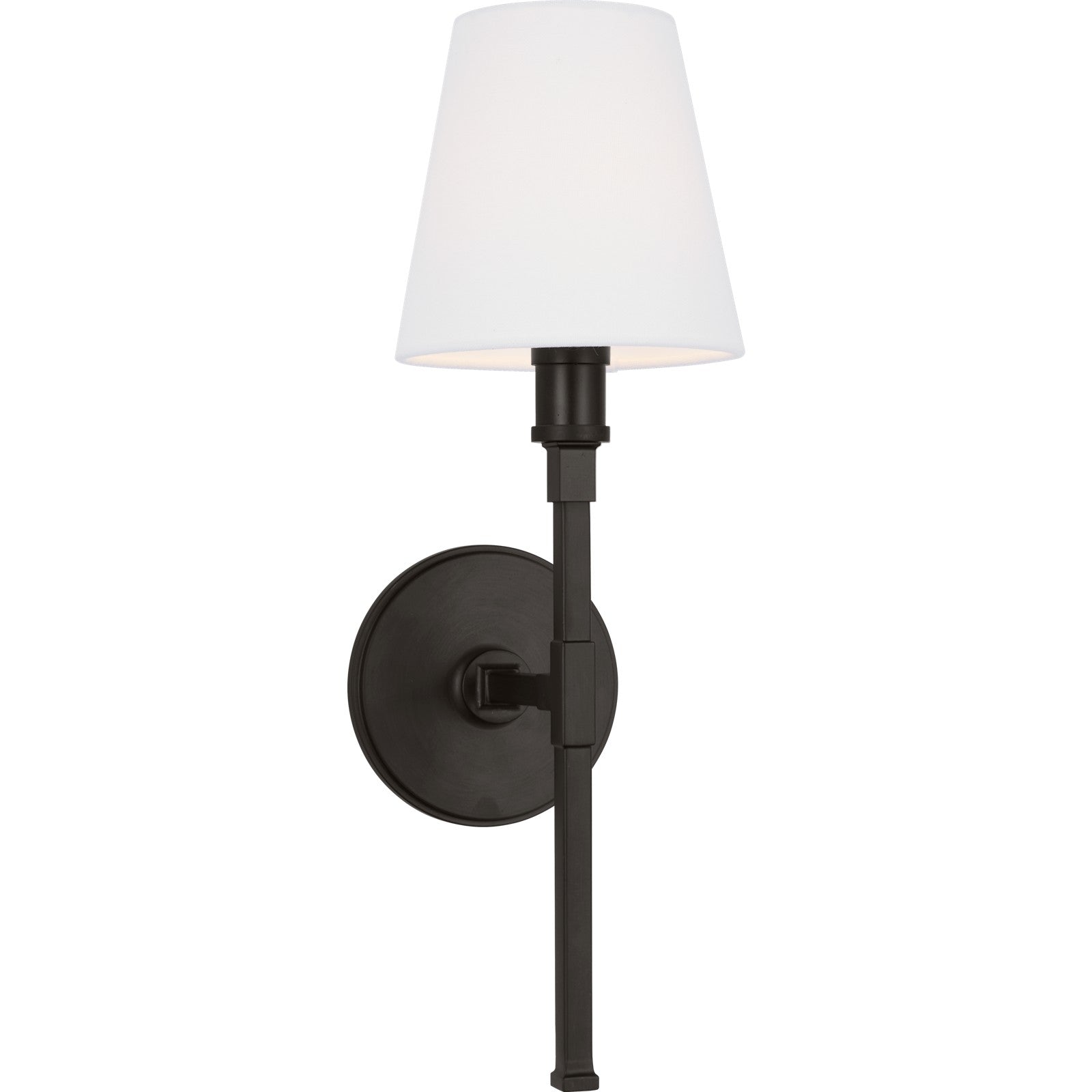 Perth Single Medium Sconce Aged Iron - Visual Comfort Wall Lights