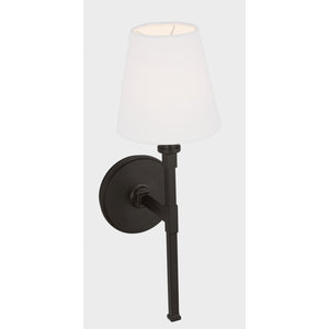 Perth Single Medium Sconce Aged Iron - Visual Comfort Wall Lights