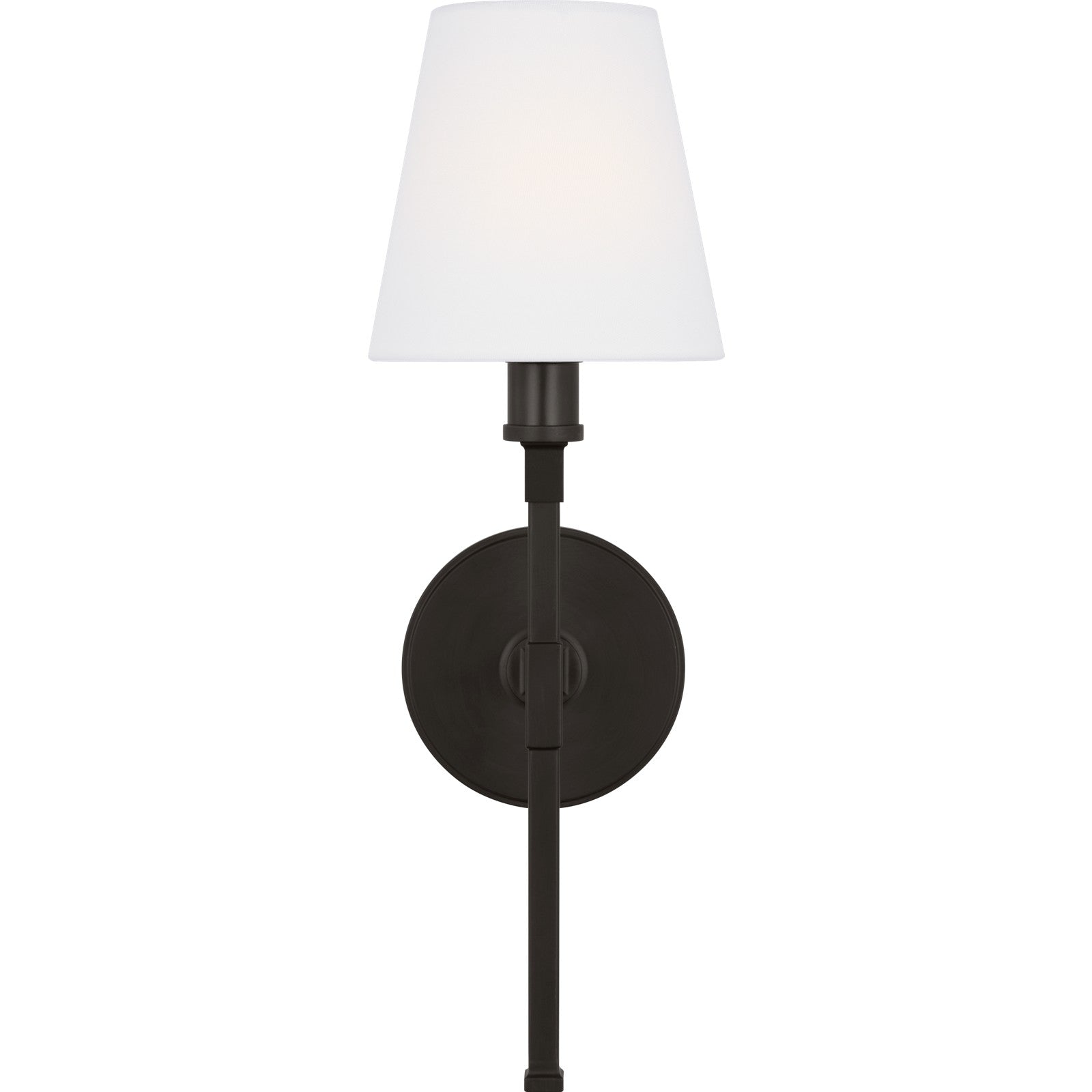 Perth Single Medium Sconce Aged Iron - Visual Comfort Wall Lights