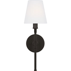 Perth Single Medium Sconce Aged Iron - Visual Comfort Wall Lights