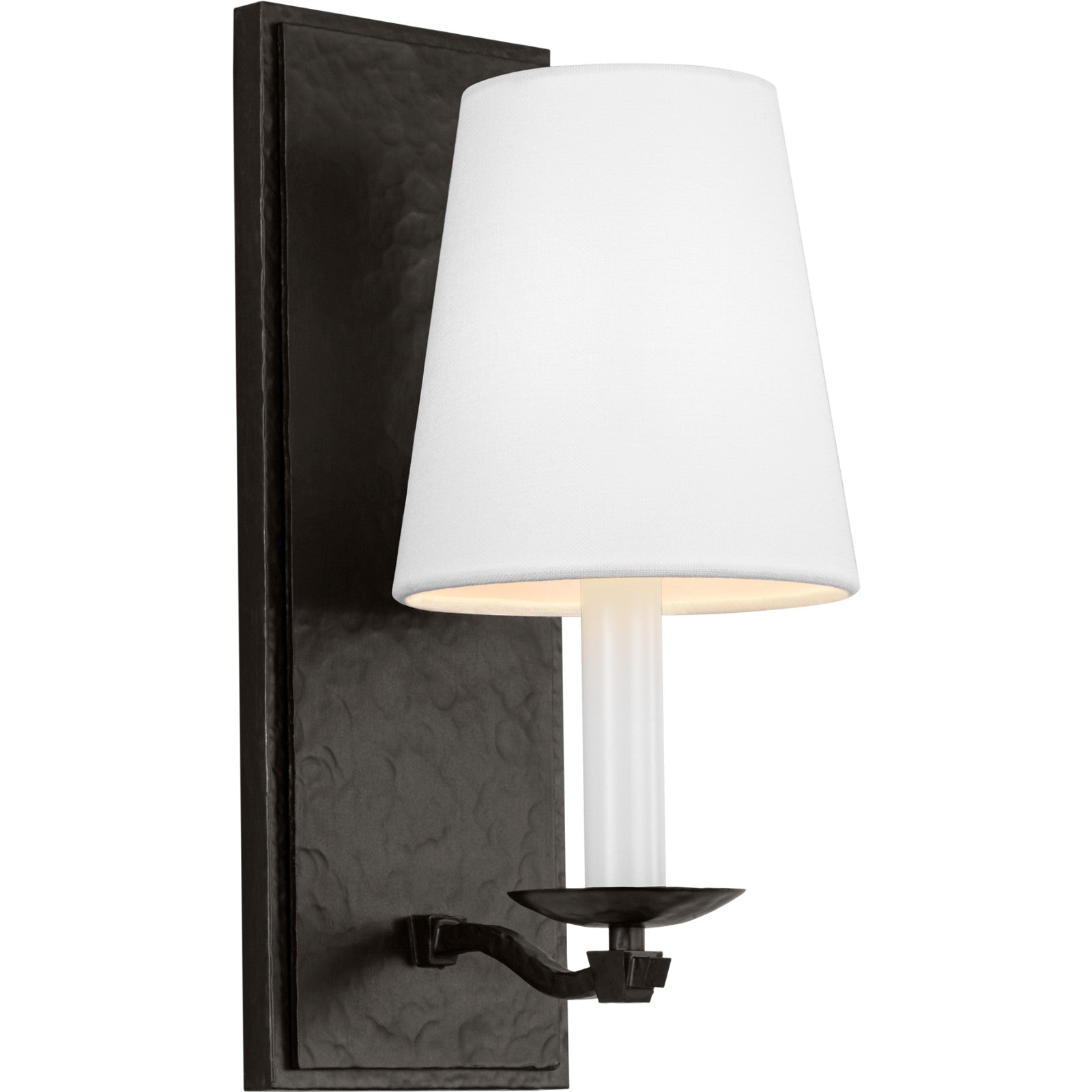 Wellen Medium Sconce Aged Iron - Visual Comfort Wall Lights