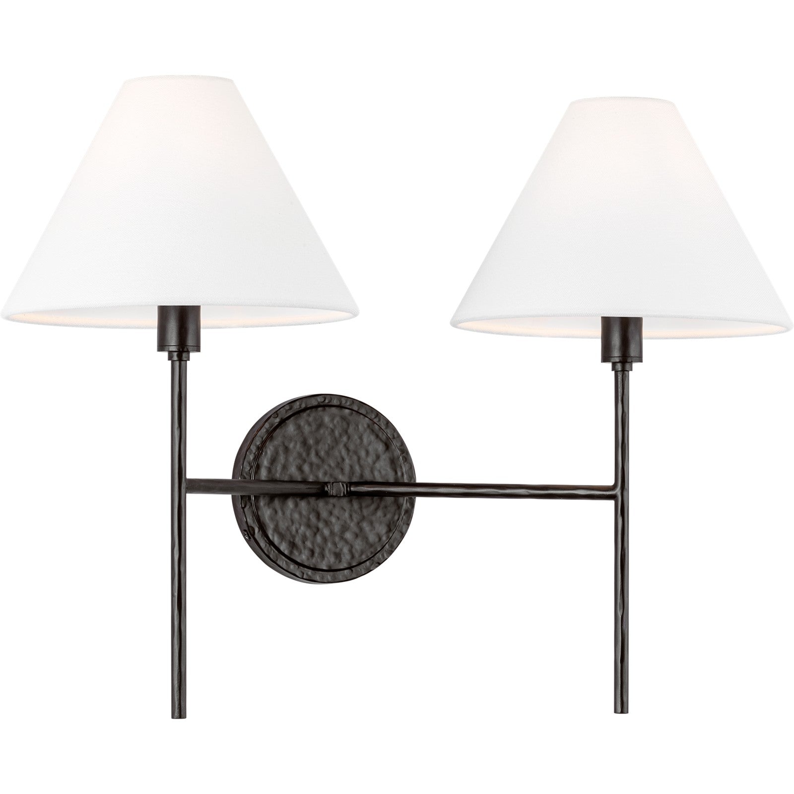 Ridgewood Medium Sconce Aged Iron - Visual Comfort Wall Lights