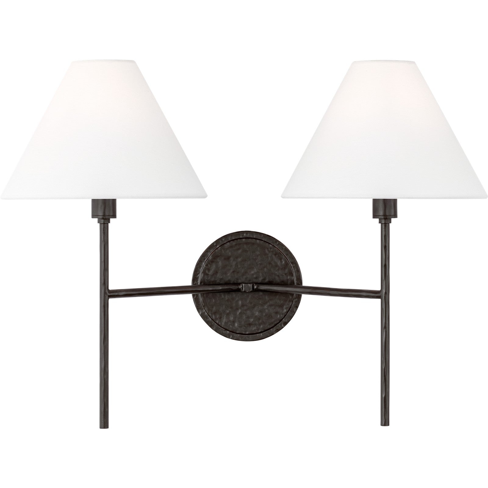 Ridgewood Medium Sconce Aged Iron - Visual Comfort Wall Lights