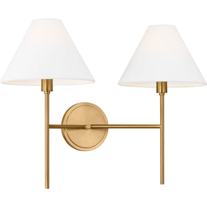 Ridgewood Medium Sconce Aged Iron - Visual Comfort Wall Lights