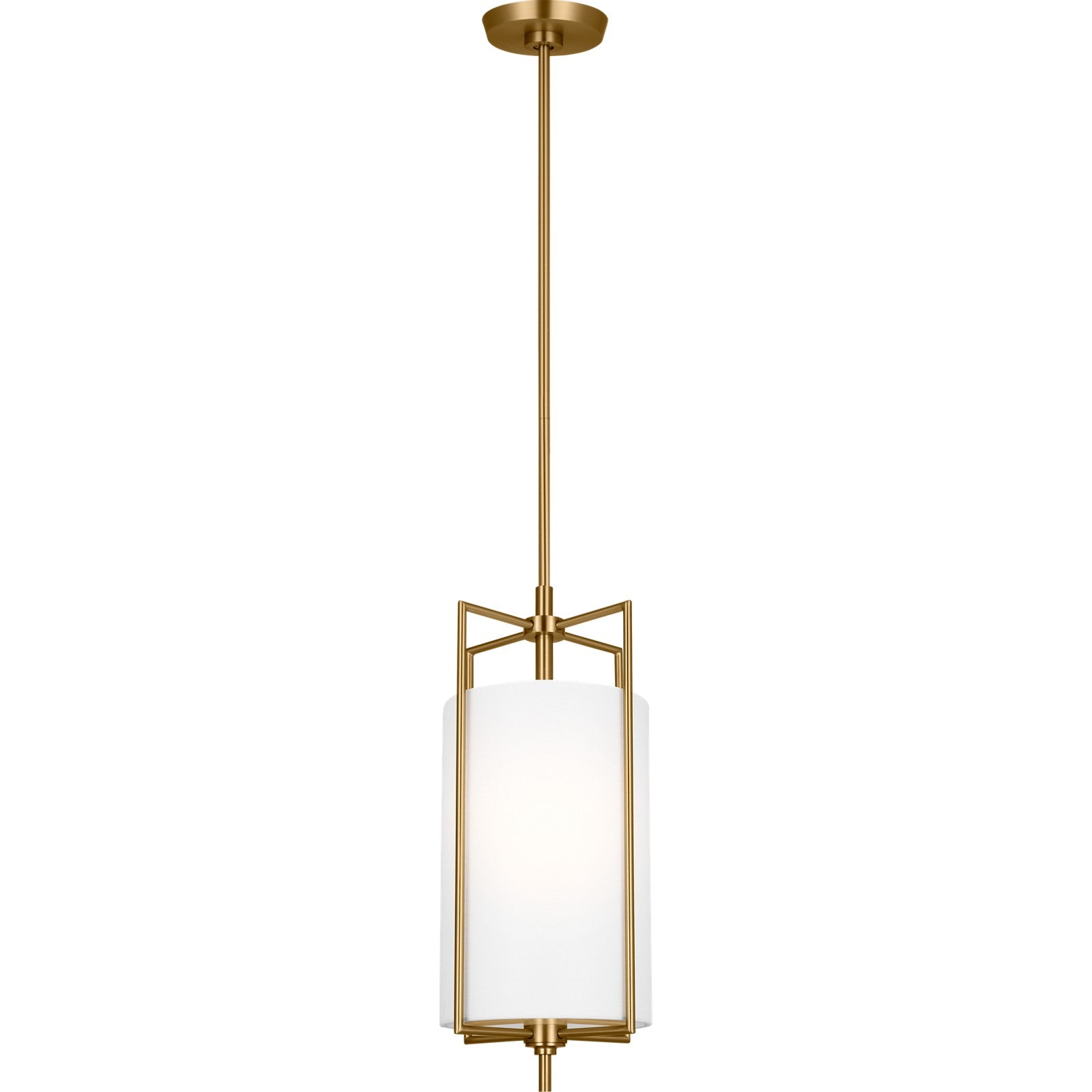 Perno Small Hanging Shade Burnished Brass - Visual Comfort Ceiling Lights