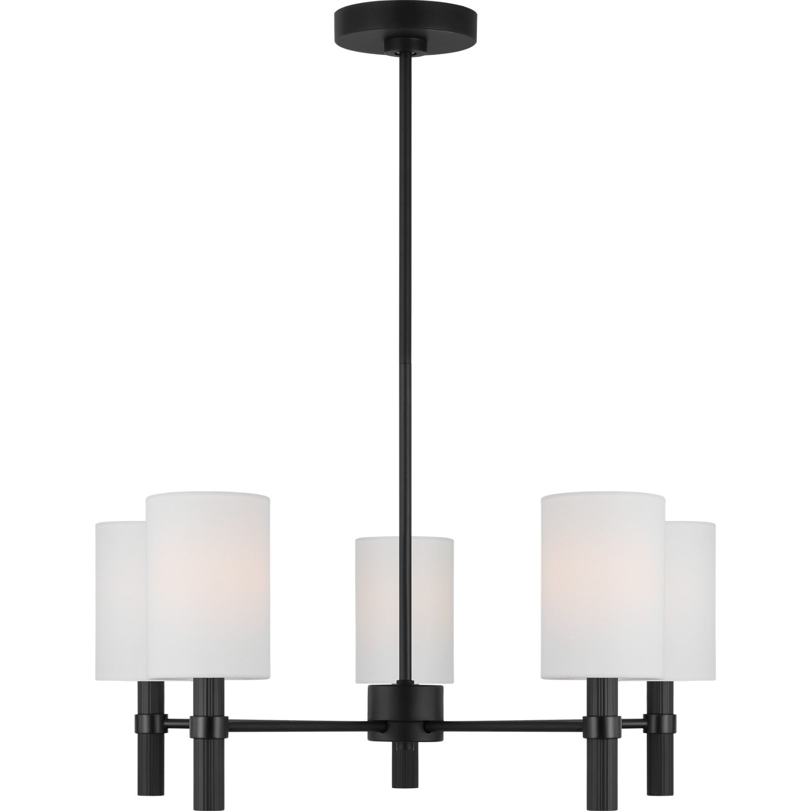 Manor Medium Chandelier Midnight Black - Visual Comfort Ceiling Lights