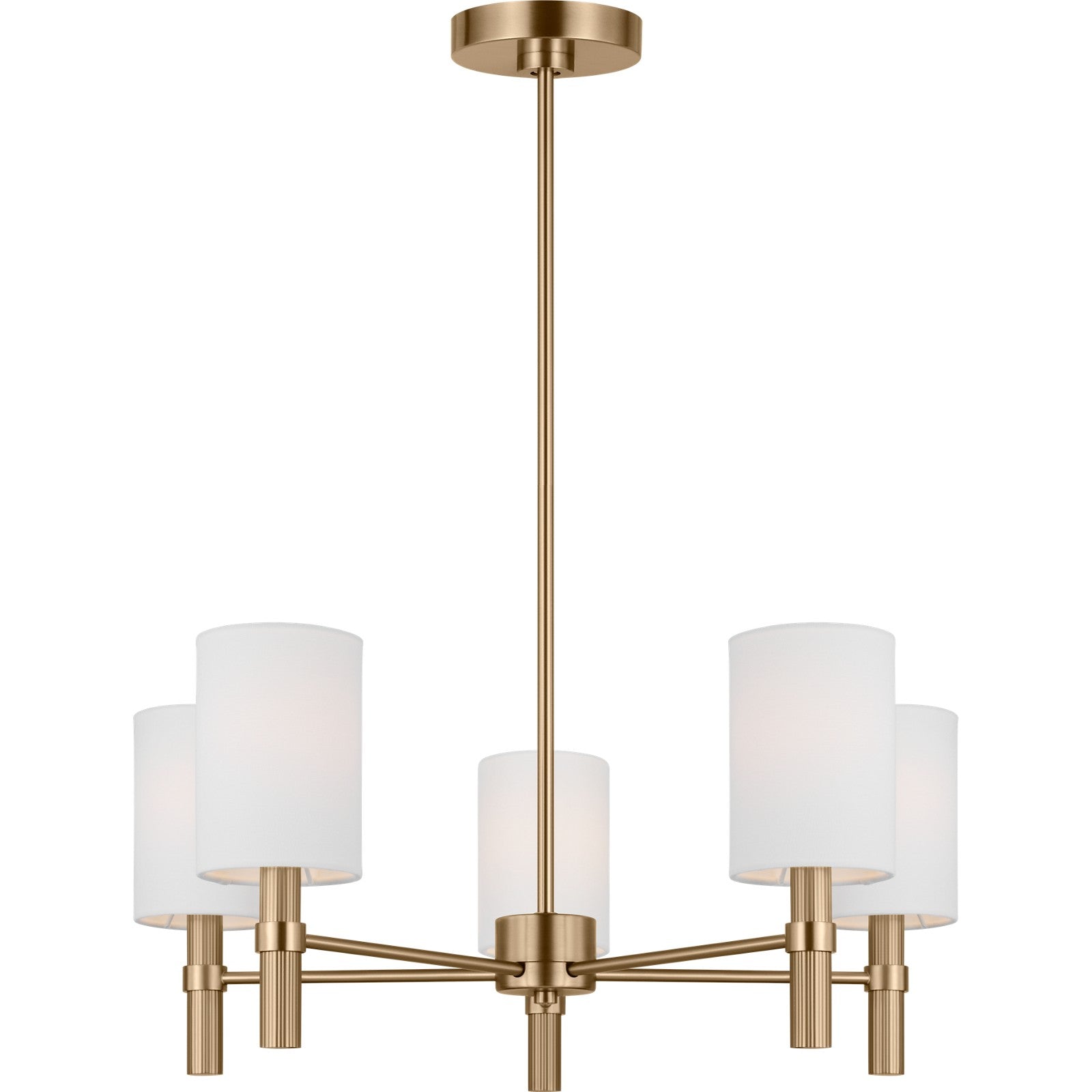 Manor Medium Chandelier Midnight Black - Visual Comfort Ceiling Lights
