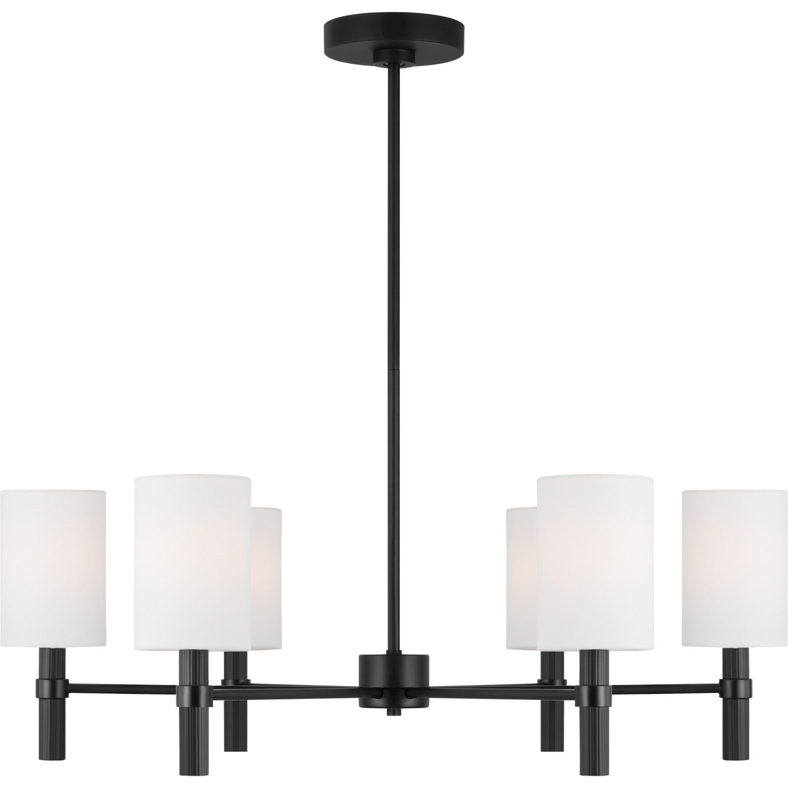 Manor Large Chandelier Midnight Black - Visual Comfort Ceiling Lights