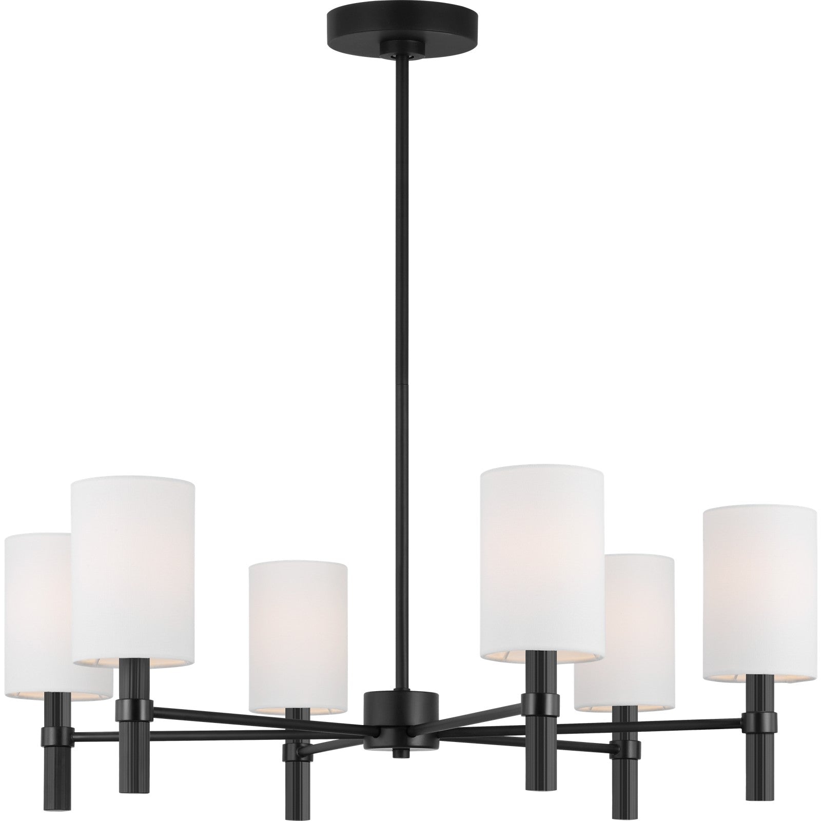 Manor Large Chandelier Midnight Black - Visual Comfort Ceiling Lights