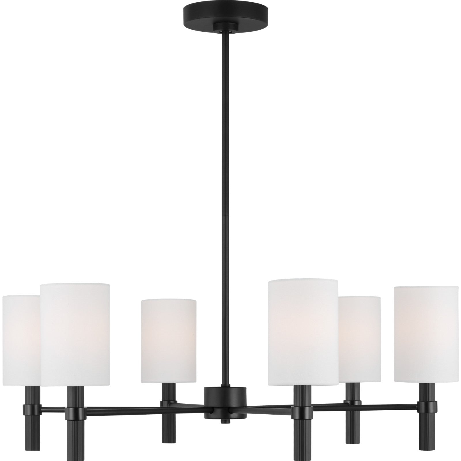 Manor Large Chandelier Midnight Black - Visual Comfort Ceiling Lights