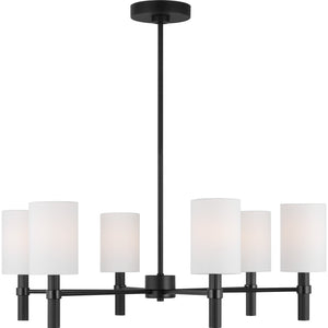 Manor Large Chandelier Midnight Black - Visual Comfort Ceiling Lights