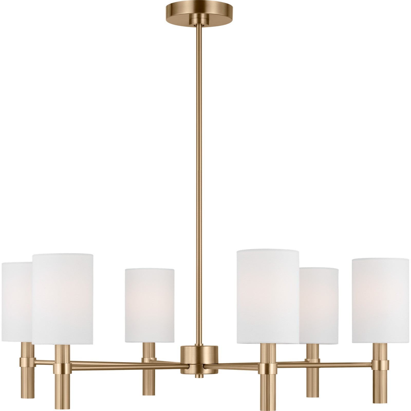Manor Large Chandelier Midnight Black - Visual Comfort Ceiling Lights