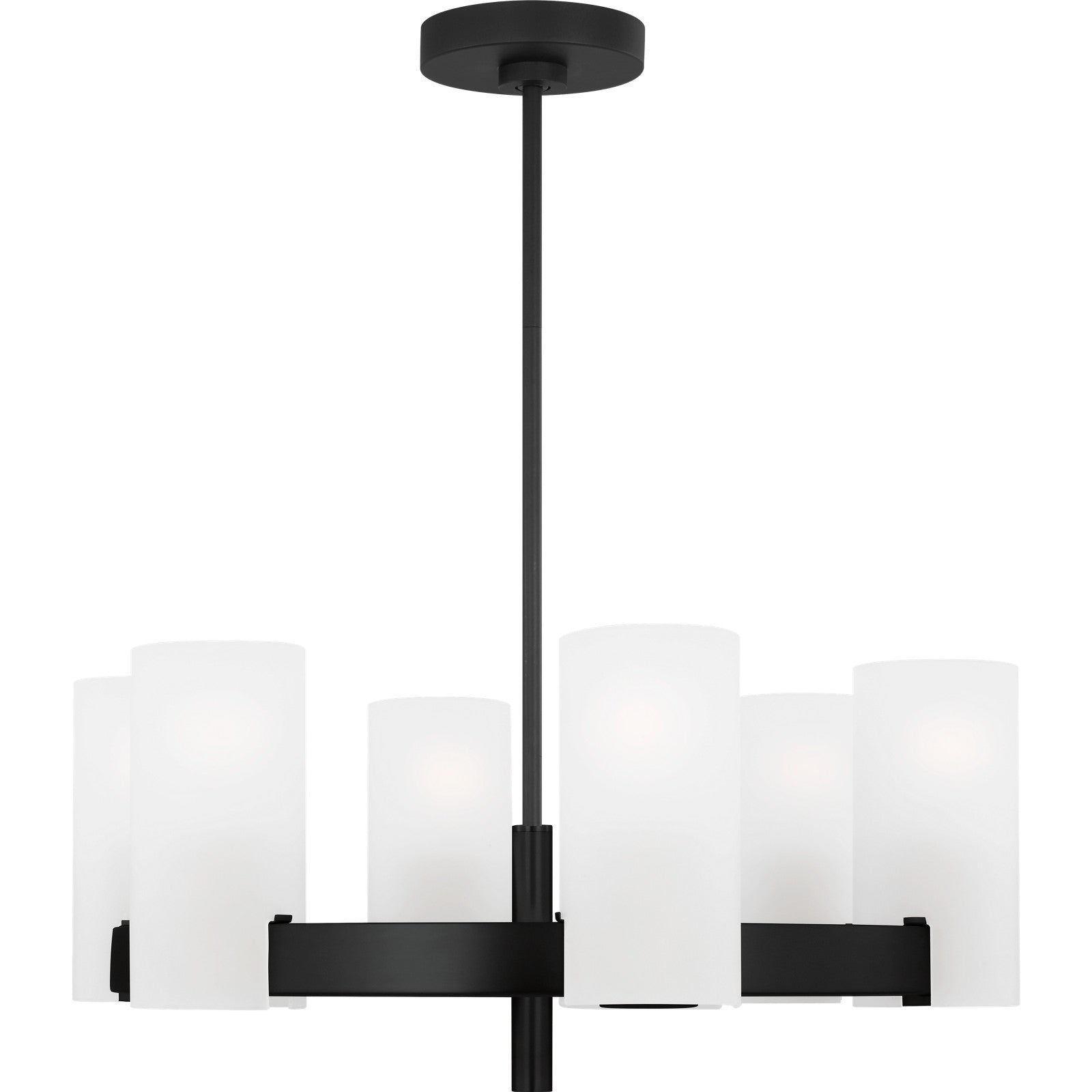 Rhode Medium Chandelier Brushed Steel - Visual Comfort Ceiling Lights