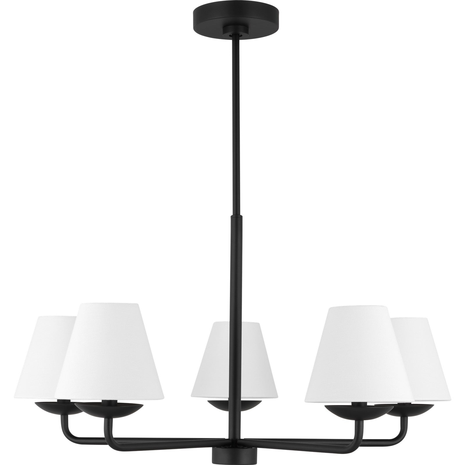 Albion Medium Chandelier Midnight Black - Visual Comfort Ceiling Lights