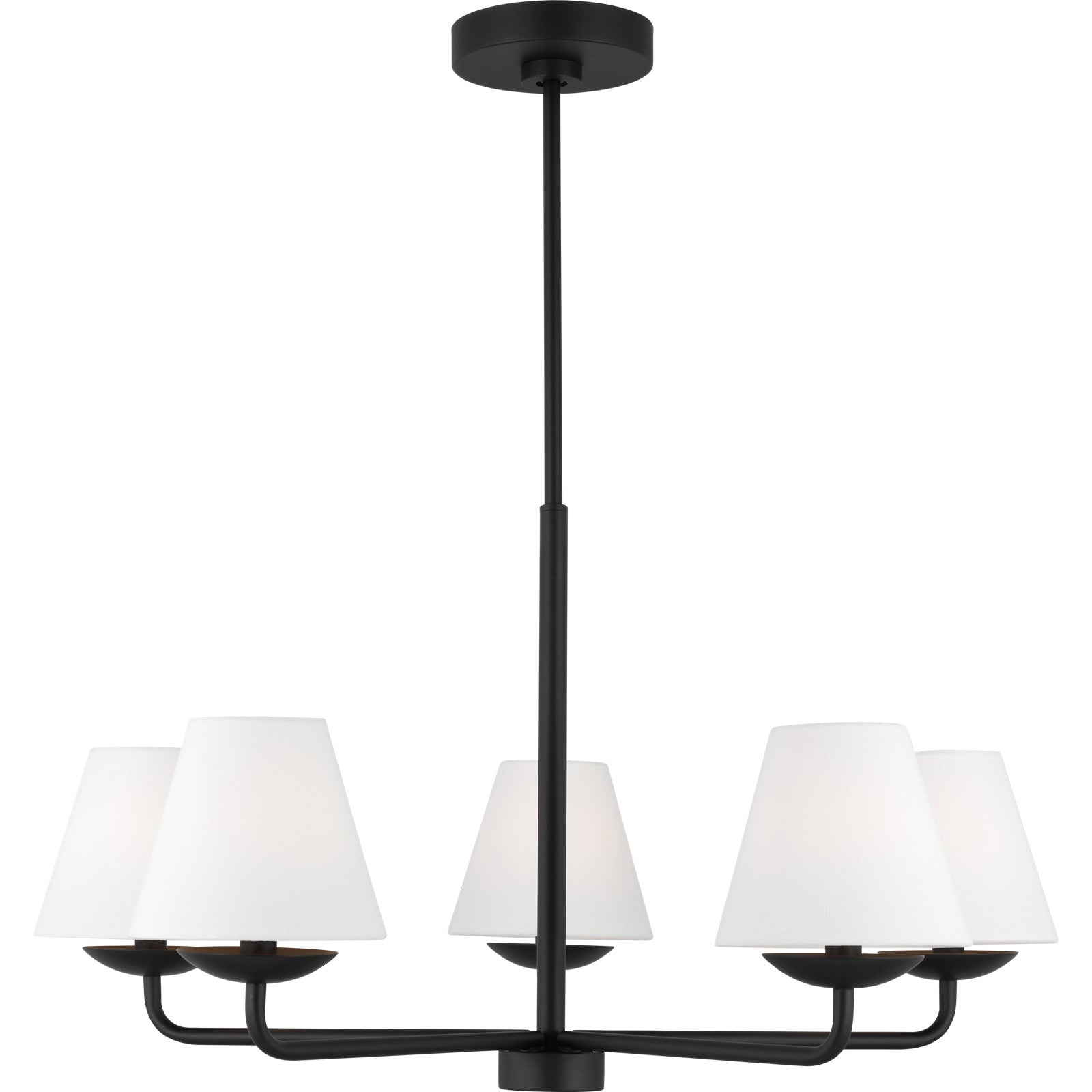 Albion Medium Chandelier Midnight Black - Visual Comfort Ceiling Lights