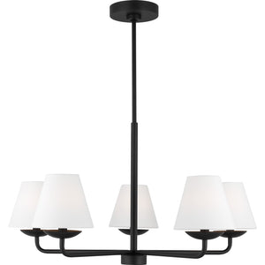 Albion Medium Chandelier Midnight Black - Visual Comfort Ceiling Lights