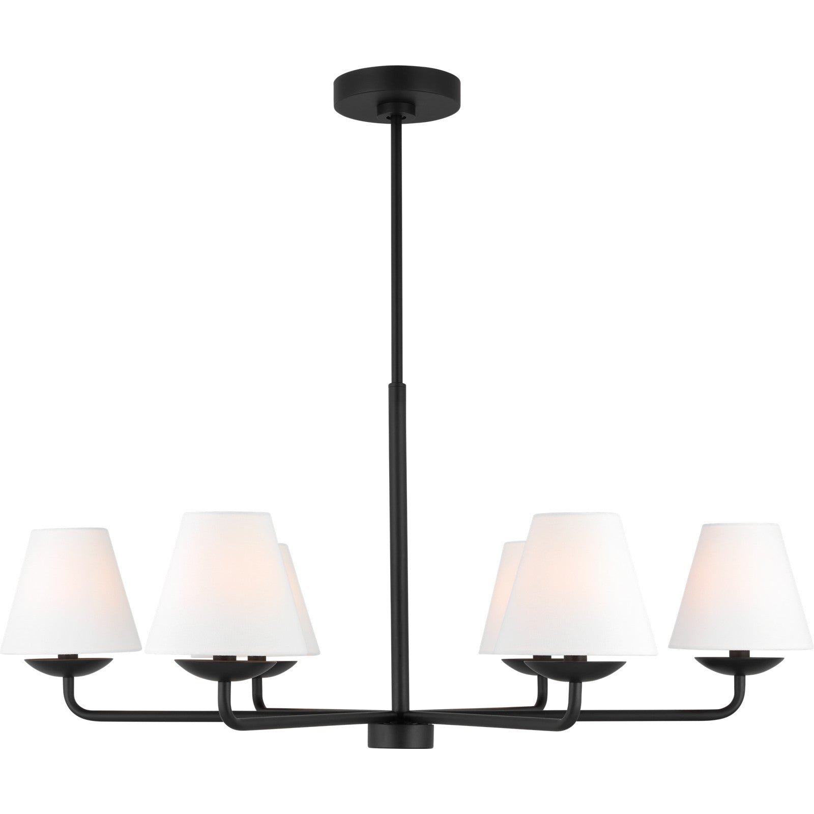Albion Large Chandelier Midnight Black - Visual Comfort Ceiling Lights