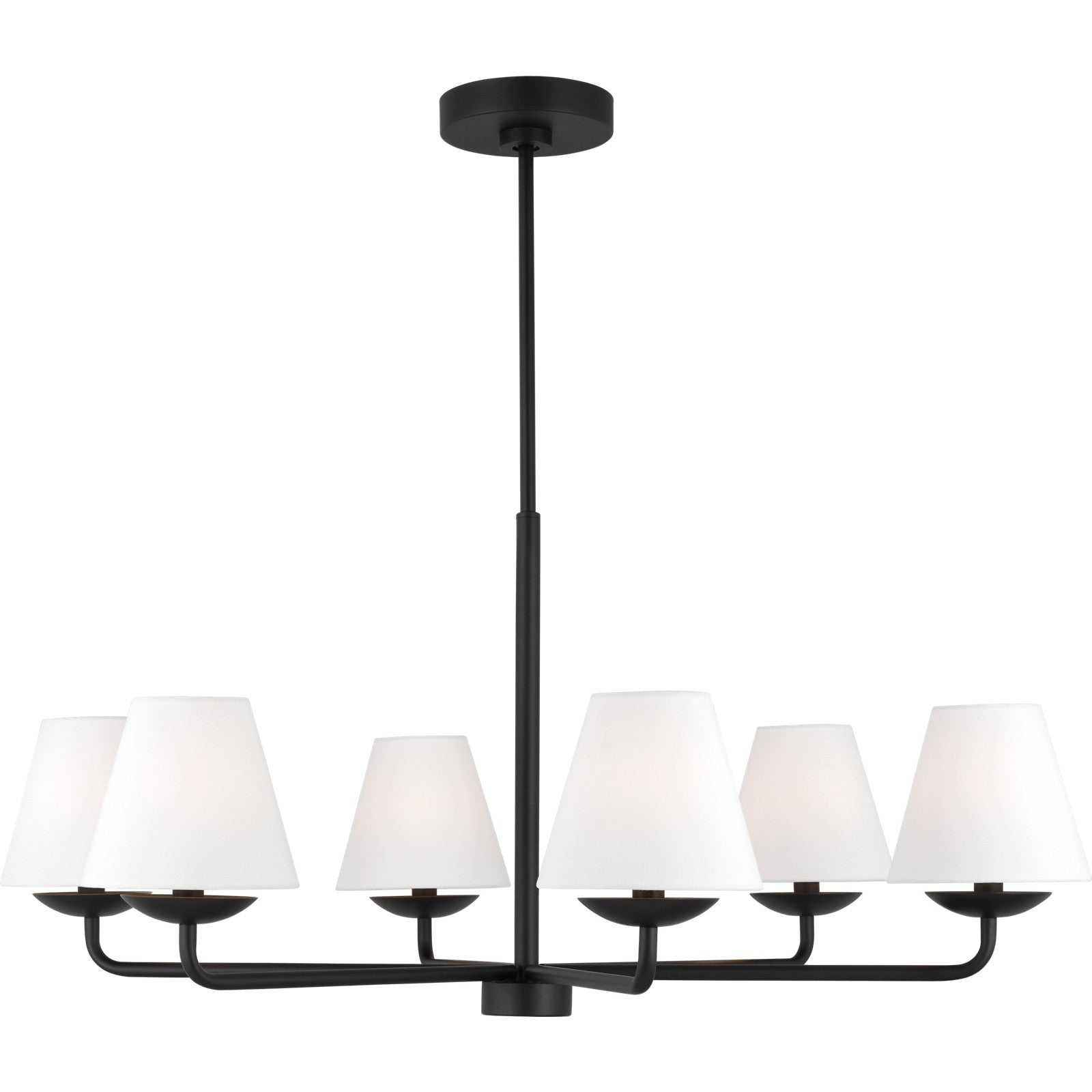 Albion Large Chandelier Midnight Black - Visual Comfort Ceiling Lights
