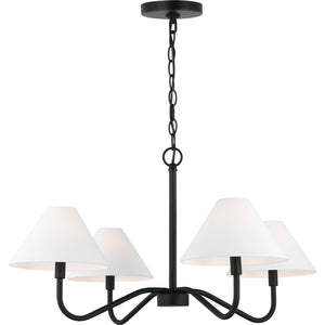 Eldon Medium Chandelier in Midnight Black - Visual Comfort Ceiling Lights