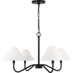 Eldon Medium Chandelier in Midnight Black - Visual Comfort Ceiling Lights