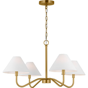 Eldon Medium Chandelier in Midnight Black - Visual Comfort Ceiling Lights