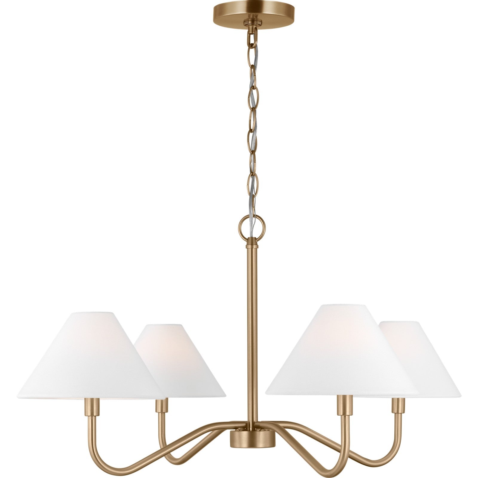Eldon Medium Chandelier in Midnight Black - Visual Comfort Ceiling Lights